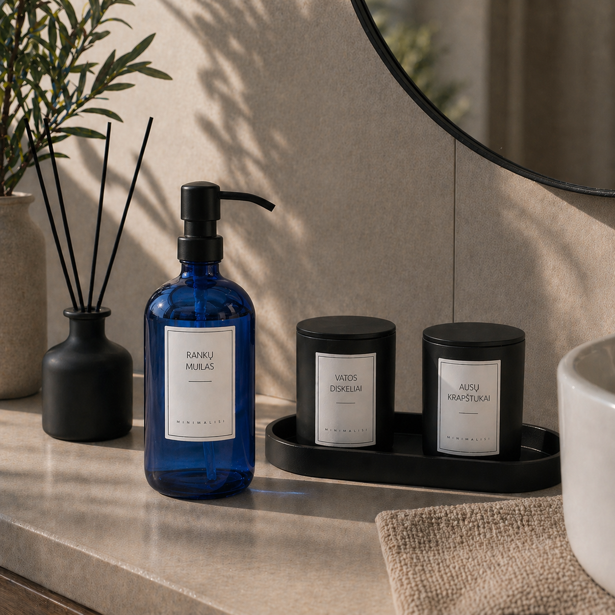 Mėlynas dozatorius